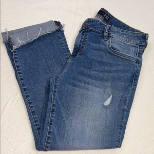 Kut from the Kloth Medium Wash Distressed Jeans